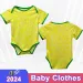 2024 BrAZiL Baby Clothes Soccer Jerseys National Team VINI JR RICHARLISON DANILO BREMER L.PAQUETA Home Away Football_viptrois.com