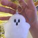 Halloween Ghost Keychain Plush Toy - Cute Backpack Accessory For Couples, Friends & Halloween Decor (10cm Height, PP Cotton Filling, Soft Short Plush)_viptrois.com