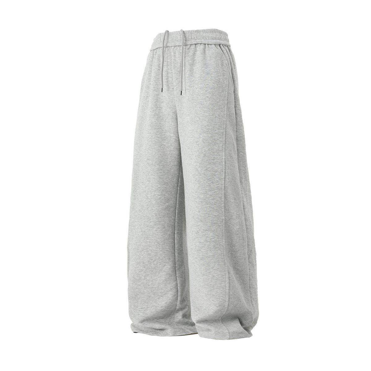 Men's Clothing Heavyweight Loose Straight Casual Pants For Men Autumn Style Side Stitching Design Drape Long Pants Trendy Brand Sports Sweatpants_viptrois.com