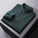 Men's Clothing Plus Size Seamless Long Sleeved Shirt Men's Business Casual Plus Size Plus Size Sanded Elastic Shirt Men_viptrois.com