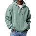2026 Autumn And Winter New Environmentally Friendly Fabrics Fashion Sports Trendy Men's Tops Waffle Hooded Sweater_viptrois.com