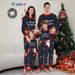 Christmas Santa Fawn Alphabet Christmas Family suit printed homewear sleep_viptrois.com