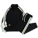 Men's Casual Sportswear Set Half-Zip Hoodie & Jogger Pants Stylish Color Block Matching Outfit (5XL-11XL)_viptrois.com