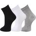 Socks men's solid color high cotton men's socks autumn and winter sweat absorbent breathable business mid-tube socks mid-waist socks_viptrois.com