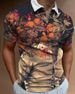 2025d 20253D Digital Print Turn-down Collar Zipper Men's Polo Shirt_viptrois.com