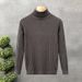 High Neck Knitted Sweater For Autumn And Winter, Warm Sweater For Men, Thick Teenage Sweater_viptrois.com