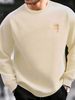 Men's Loose Casual Fashionable Classic KING Letter Pattern Printed Round Neck Long Sleeved Sweatshirt Suitable For Autumn And Winter Wear_viptrois.com