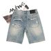 Men’s Summer Vintage Ripped Denim Shorts, Go-to Pick For Casual Days & Street Vibes_viptrois.com