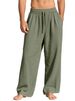 2026 Men's Loosely-Fitting Casual Sport Pants With Pocket Tie Strings And Solid Color Business Pants_viptrois.com