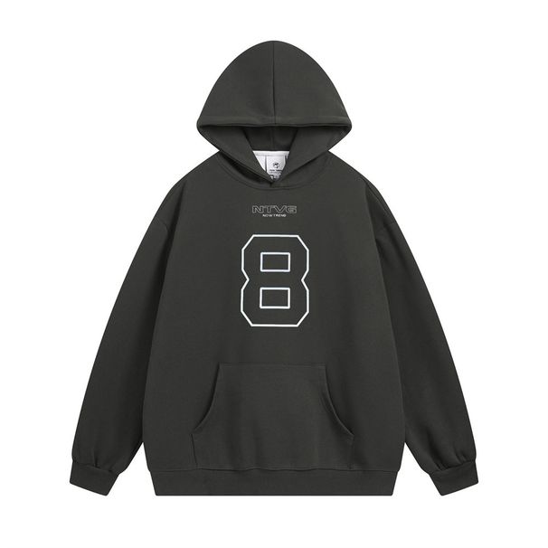 Number 8 Printed Hoodie Men's Street Loose Casual Long Sleeve Pullover INS Style Sweatshirt_viptrois.com