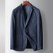CT Men's Casual 2025 Spring Autumn Light Business Single Suit Young And Middle-aged Denim Color Stitched Blazer_viptrois.com