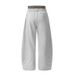 Men's Clothing Men's European And American Trendy Design Niche Loose Wide Leg Pants Double Waist Plaid Splicing Two Piece Casual Trousers_viptrois.com