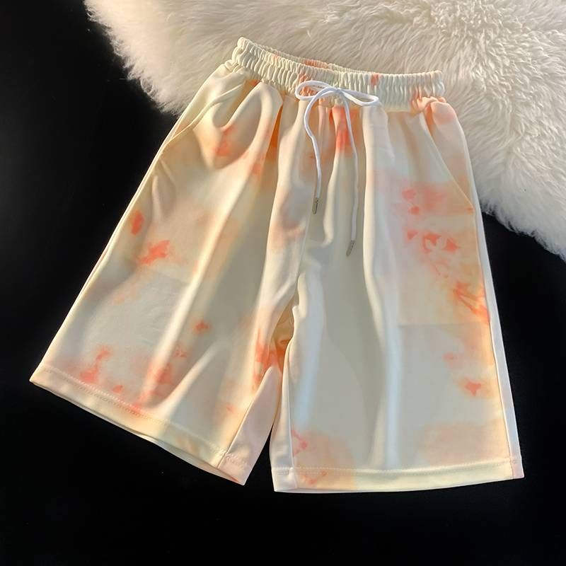 Men's Clothing Straight Casual Mid Length Pants Summer Thin Loose Outer Wear Trendy Brand Hip Hop Shorts_viptrois.com