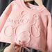 Babies' clothes Baby long-sleeved flared pants cartoon giraffe suit baby giraffe letter triangle romper striped trousers_viptrois.com