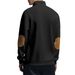 2027 Fashion European-USA Style Outerwear Youth/Men Polyester Stand Collar Half Zipper Splicing Long Sleeve Casual Thick Sweatshirts_viptrois.com