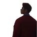 Anchor Red Fleece-Lined Sweater For Men, Autumn And Winter Christmas Atmosphere, Cable Knit Loose Round Neck Jacket_viptrois.com