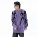 Autumn And Winter High Street Retro Jacquard Design Round Neck Sweater Men's Loose Pullover Knitted Sweater_viptrois.com