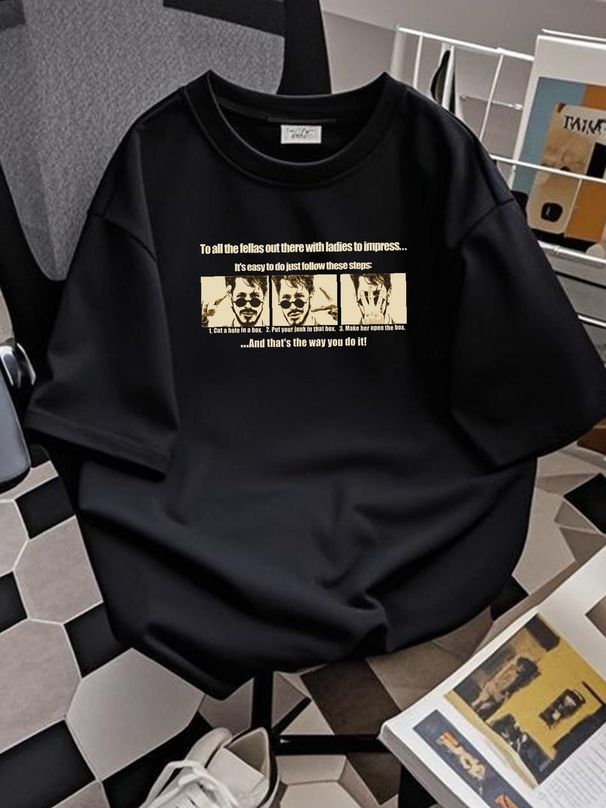 Lonely Island T-shirt Andy Samberg Funny Size Small Hole In The Box Comedy Graphic Fashion Versatile Comfortable Casual Soft Breathable_viptrois.com