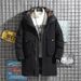 Pure 2025 Mid-Length Down Jacket For Men, Thickened, Plus Size, Versatile, Custom Workwear, School Uniform, Unisex, One Piece_viptrois.com