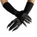 Halloween claw gloves, black sequin nails, hollowen cosplay props, long nail gloves_viptrois.com