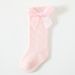 Toddler Girls Clothing Baby Big Bow Dress Girl Student Princess Socks Long Loose Socks_viptrois.com
