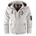 Men's Waterproof Parka Jacket With Hood - Windproof Outdoor Raincoat For Hiking, Travel & Daily Wear_viptrois.com