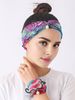 Women's Gold Steering Ring Pearl Pendant Fashion Silk Muslin Thin Neck Anti-UV Scarf Hair Bandana Bandage_viptrois.com
