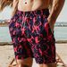 Men's Quick-Dry Beach Shorts With Stylish Prints - Lightweight & Breathable For Summer, Swimming, And Casual Wear_viptrois.com