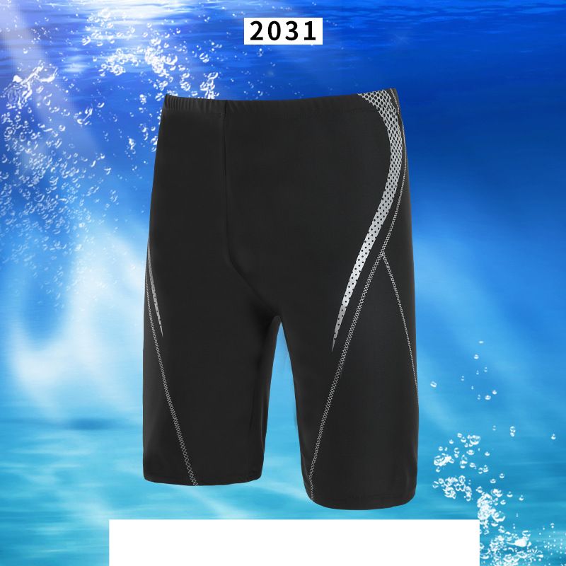 Man's clothing Swim trunks Men's boxer trunks 50/50 bathing beach swimsuit men's breathable swimsuit_viptrois.com