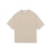 Spring/Summer 2025 New 220G Combed Cotton FOG Color-matched Men's Short-sleeved T-shirt, Solid-color Loose Trendy Top_viptrois.com