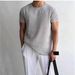 2025 Hollow Summer Thin Round Neck Knitted Sweater Short Sleeve Men's Casual Trend All Match Light Mature Style Breathable Shirt_viptrois.com
