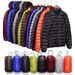 Standard 90 White Duck Down Men's Winter Down Jacket With Storage Bag, Stand-up Collar Hooded Top, Men's Winter Wear, Light And Versatile_viptrois.com