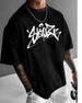 Men's Fashion Short-sleeved T-shirts Summer Slim-fit Pure Cotton Printed T-shirts Trendy Casual Versatile Tops_viptrois.com