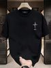 【DORAE】2026 Unisex T-shirt (Heavyweight Cotton) Black ("NIC Star" Print & 3D Textured Print) – Casual Style For City Walk_viptrois.com
