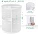 Seinlife 360 Degree DIY Adjustable Rotating Bracket, Foldable Storage Box, Large Capacity Makeup Stand, Suitable For_viptrois.com