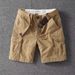 Men's Retro Heavy Wash Cargo Shorts Style Multi Pocket Summer Casual Loose Straight Leg Mid Length Trendy_viptrois.com