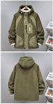 Heavy Fleece Jacket Men's Autumn And Winter New Hooded Fleece Thickened Zipper Cardigan Sweater Men's_viptrois.com
