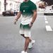 Men's 3D Casual Sports Suit Two Piece Set For Summer Outdoor Activities Hot Selling Item_viptrois.com