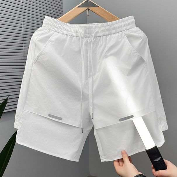 Men's Summer Shorts Breathable Quick Drying Multi Pocket Casual Solid Color Perfect For Dads_viptrois.com