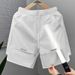 Men's Summer Shorts Breathable Quick Drying Multi Pocket Casual Solid Color Perfect For Dads_viptrois.com