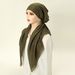 Women's Scarves New Ethnic Style Triangular Scarf Head Cap Malaysian Temperament Elastic Headscarf Versatile Long Tail Hat_viptrois.com