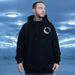 Loom Loom European American Brand Plus Size Men's Hoodie Spring And Autumn Fleece Lined Thickened Long Sleeve Wreath Trendy Loose_viptrois.com