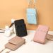Women's Vertical Wallet Fashionable And Simple Love Embroidery Vertical Line Love Small Fresh And Sweet Ladies Daily Crossbody Wallet_viptrois.com