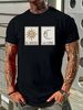 Boho Sun And Moon T Shirt Celestial TaroT Hippie Bohemian Festival Mystical Aesthetic Clothing Versatile Slightly Soft Summer Streetwear_viptrois.com