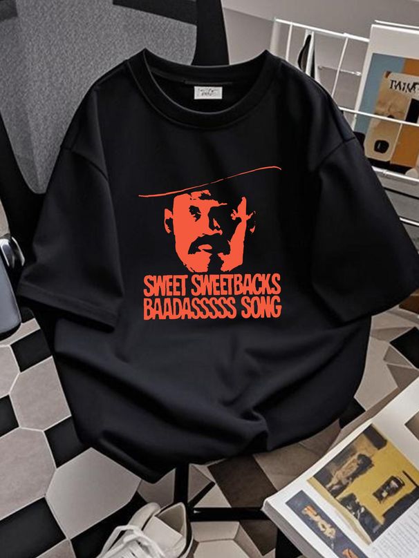 Sweet Sweetback’s Baadasssss Song (1971) T-shirt Soft Top For Everyday Wear Stylish Slightly Streetwear Designer Clothes Summer Versatile_viptrois.com