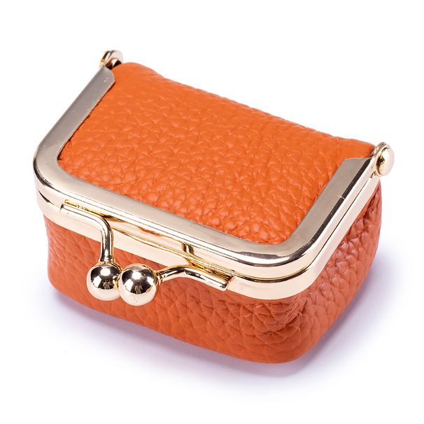 Genuine Leather Small Diamond Ring Jewelry Bag Mini Ring Necklace Earring Jewelry Box New Simple Mouth Gold Bag Coin Purse_viptrois.com