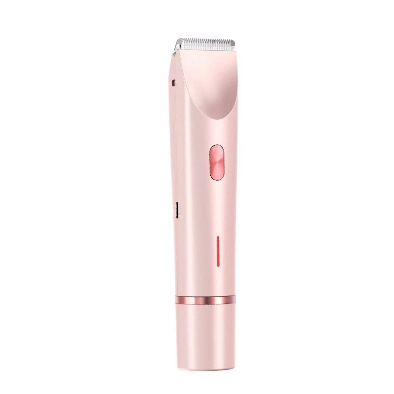 2 In 1 Hair Remover Women's Double Head Shaver Private Pubic Hair Trimmer USB Electric Shavers_viptrois.com