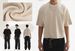 Men's Clothing American Street Trend Retro Ripped Solid Color Men's T Shirt High Quality Heavy 100% Cotton Short Wide Short Sleeve_viptrois.com