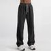 Men's Clothing Men's New Style Drawstring Spring And Summer Straight Loose Pants Casual Sweatpants_viptrois.com