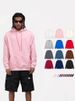 K Loose Men's Solid Color Hooded Sweatshirt With Casual Long Sleeves_viptrois.com